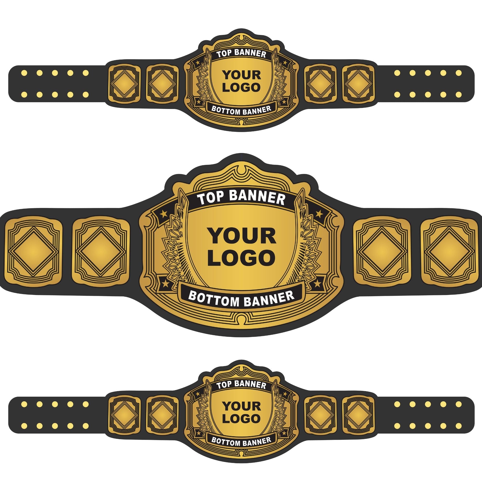 Custom Champion Wrestling Belt
