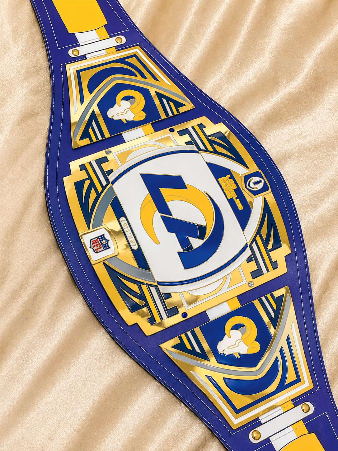 Los Angeles Rams Legacy Replica Wrestling Title Belt