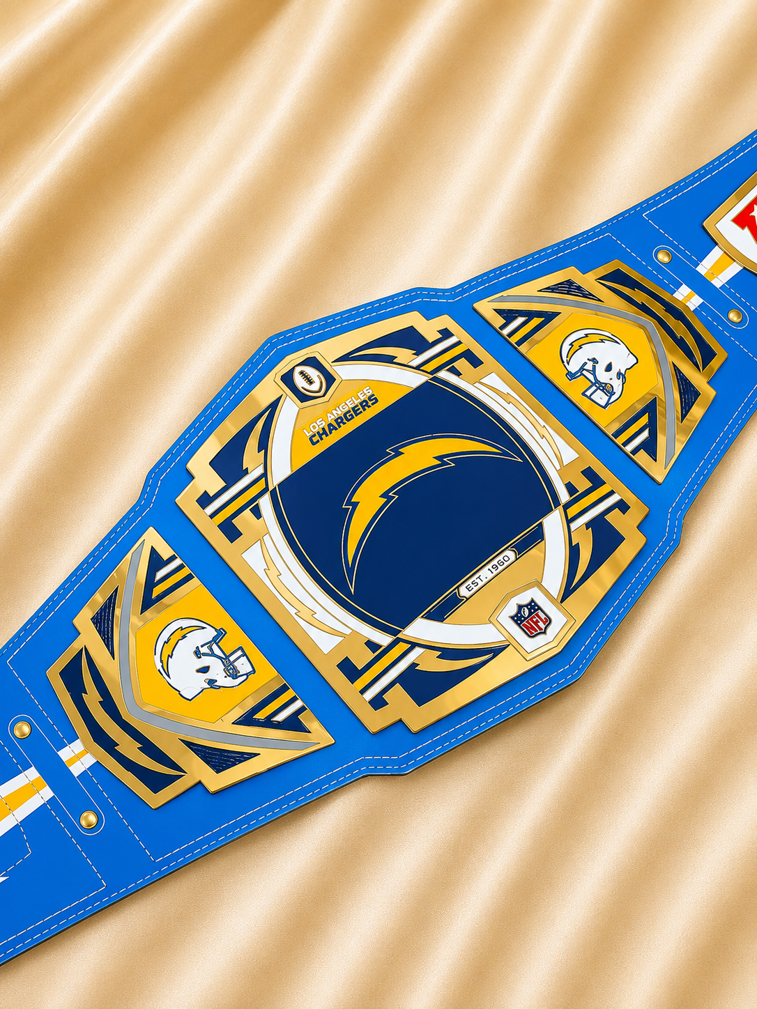 Los Angeles Chargers Legacy Replica Wrestling Title Belt