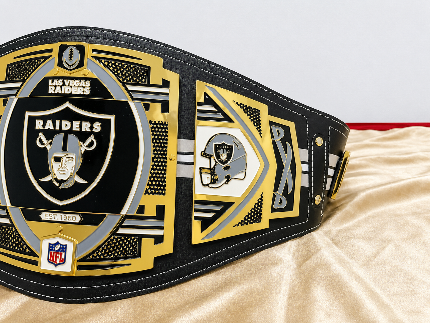 Las Vegas Raiders Legacy Replica Wrestling Title Belt