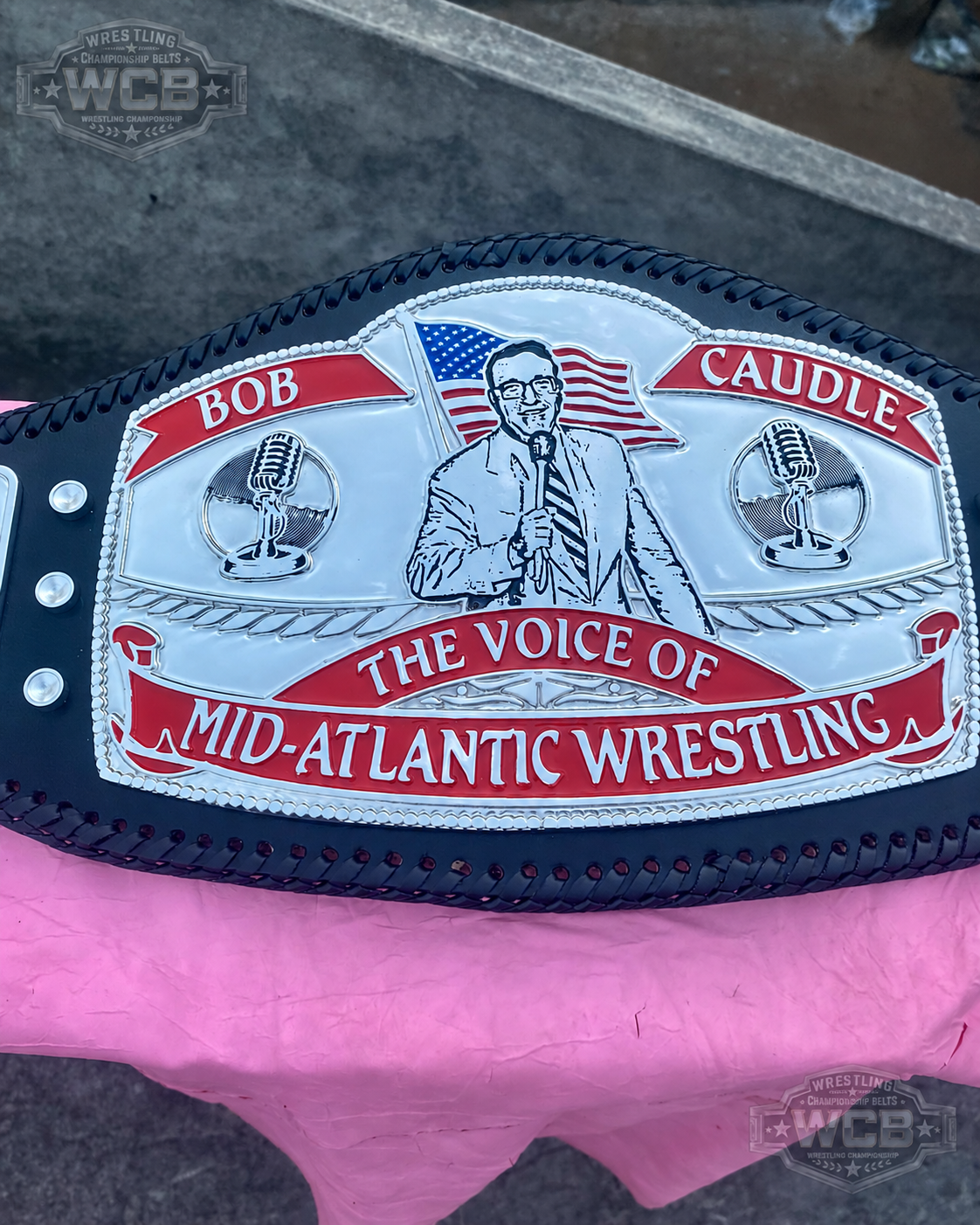 24K Bob Caudle “Voice of Mid-Atlantic Wrestling” Tribute Belt CNC Belt
