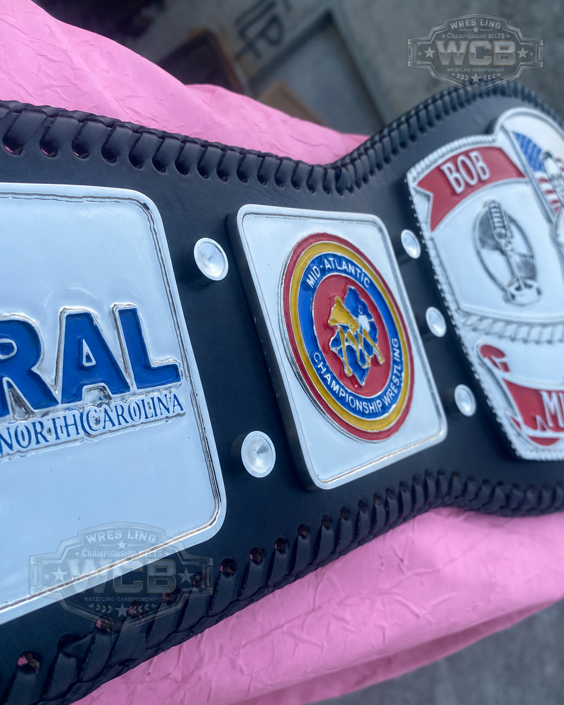 24K Bob Caudle “Voice of Mid-Atlantic Wrestling” Tribute Belt CNC Belt