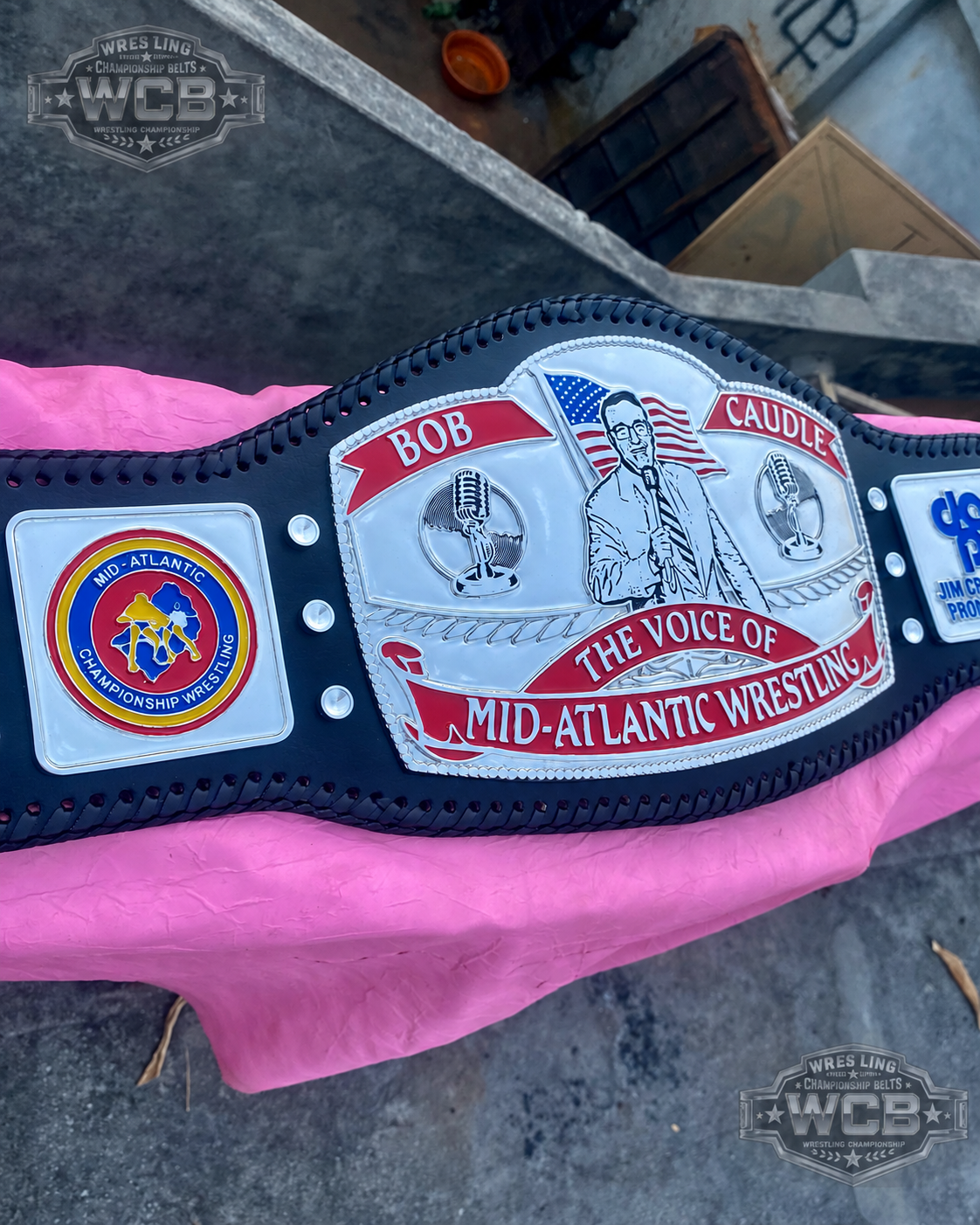 24K Bob Caudle “Voice of Mid-Atlantic Wrestling” Tribute Belt CNC Belt
