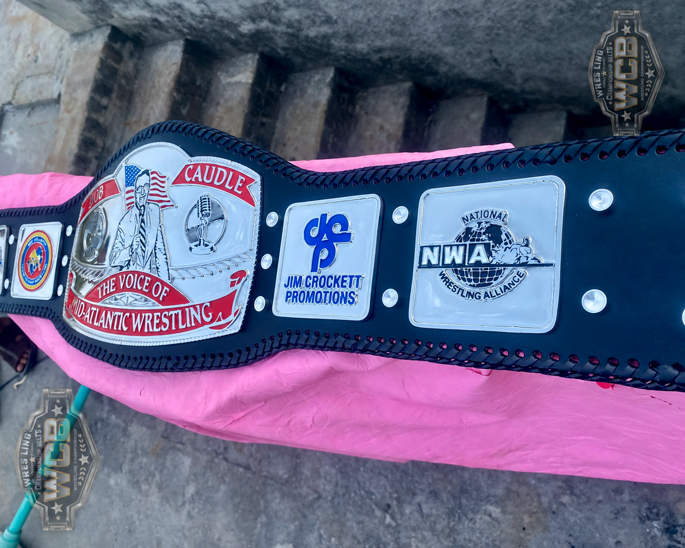 24K Bob Caudle “Voice of Mid-Atlantic Wrestling” Tribute Belt CNC Belt