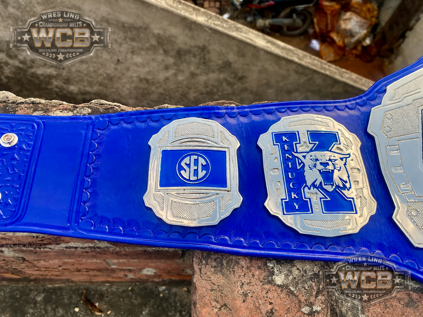 24K CNC Kentucky Wildcats National Champions Championship Belt – 8 Time NCAA Champs Collector Edition