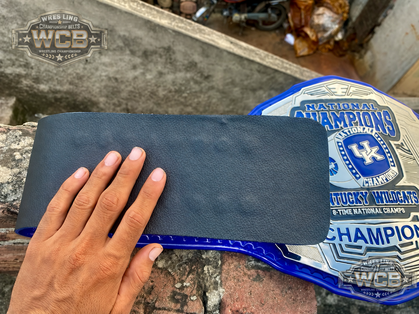 24K CNC Kentucky Wildcats National Champions Championship Belt – 8 Time NCAA Champs Collector Edition