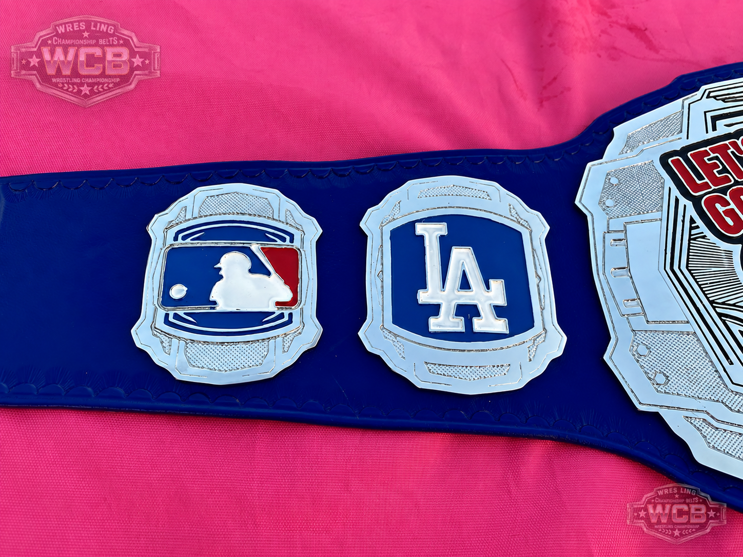 24K Los Angeles Dodgers Championship Belt – MLB Fan Title Replica (Blue Edition)