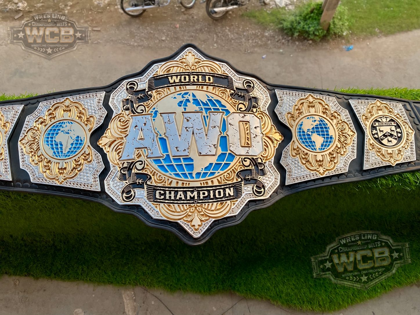 The 24K CNC AWO World Champion Premium CNC Championship Belt Replica