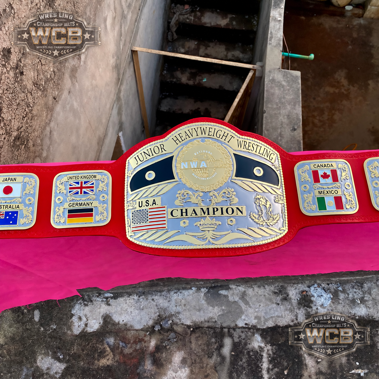 The 24K CNC NWA Junior Heavyweight Premium CNC Championship Belt Replica