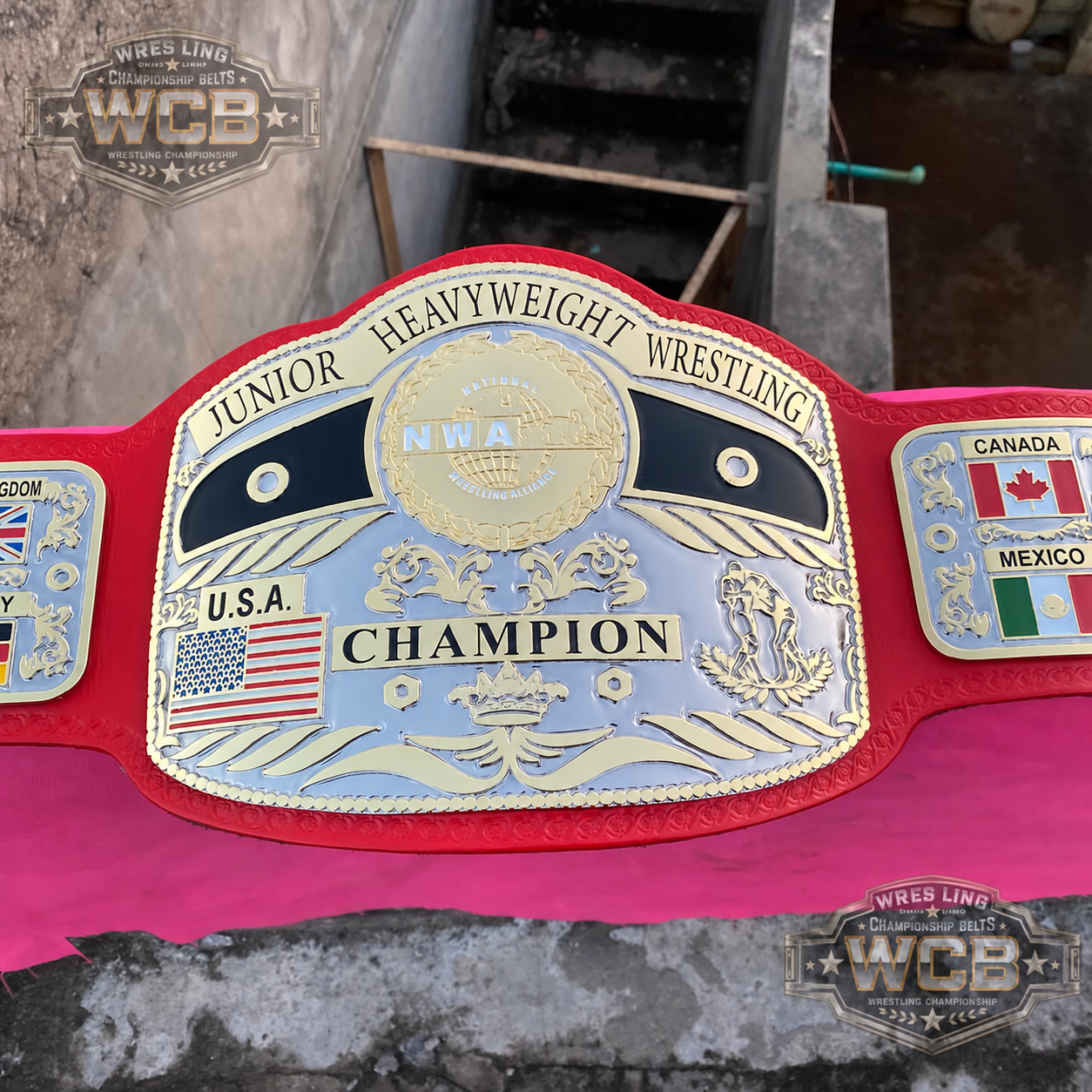 The 24K CNC NWA Junior Heavyweight Premium CNC Championship Belt Replica