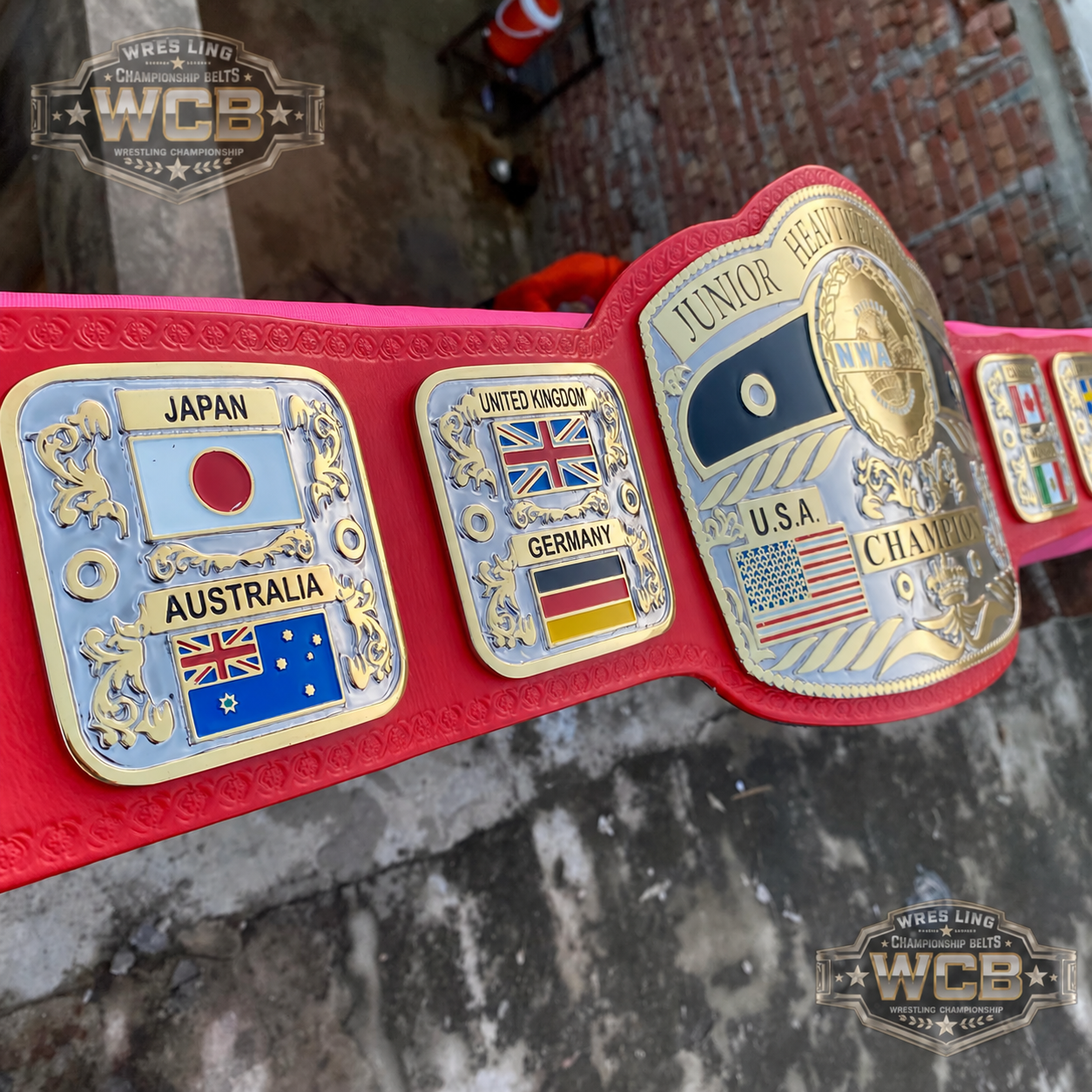 The 24K CNC NWA Junior Heavyweight Premium CNC Championship Belt Replica