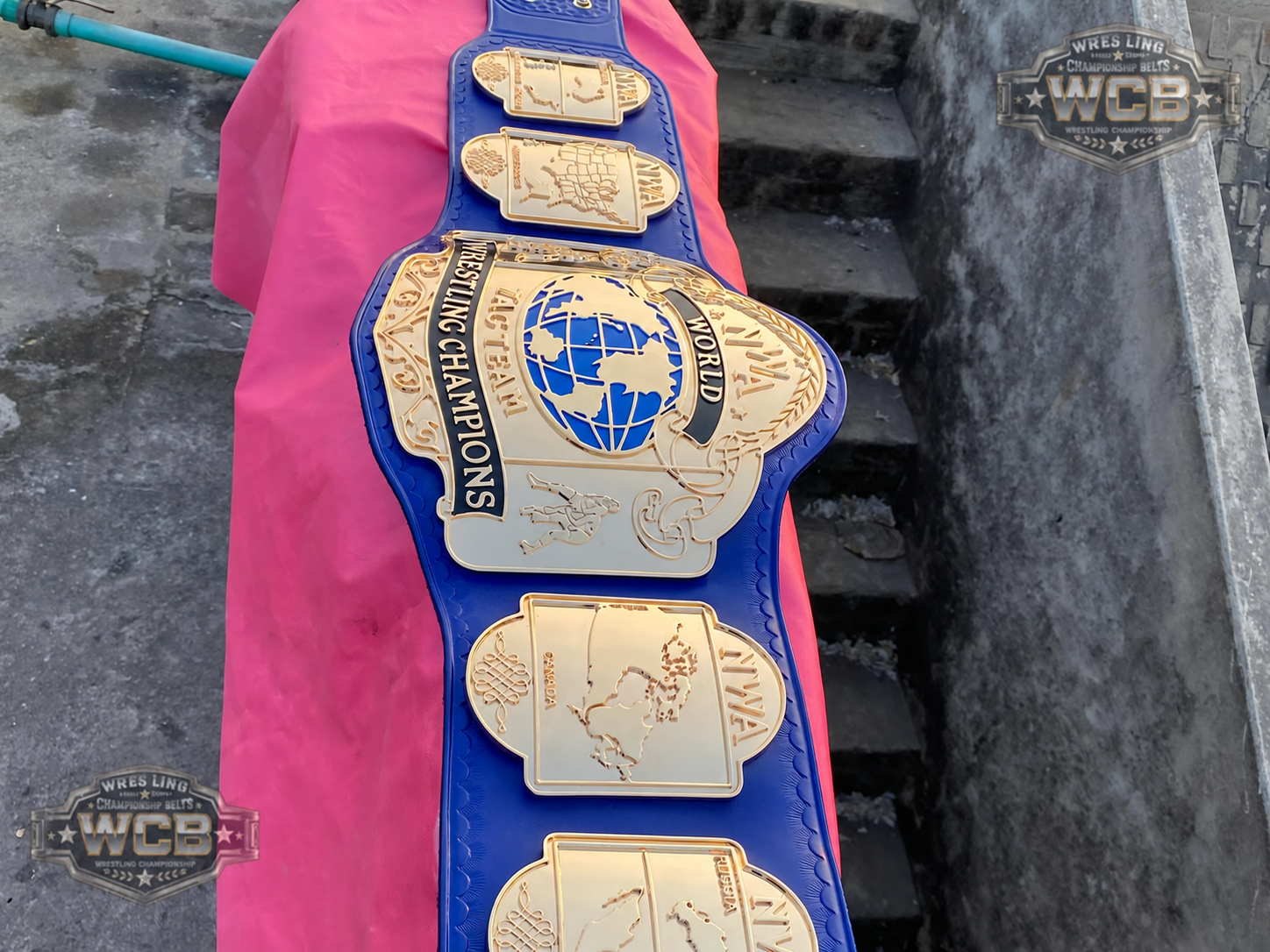 The 24K CNC NWA World Tag Team Heavyweight Premium CNC Championship Belt Replica
