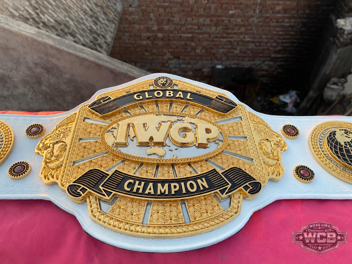 The 24K GOLD Global IWGP Premium CNC Championship Belt Replica