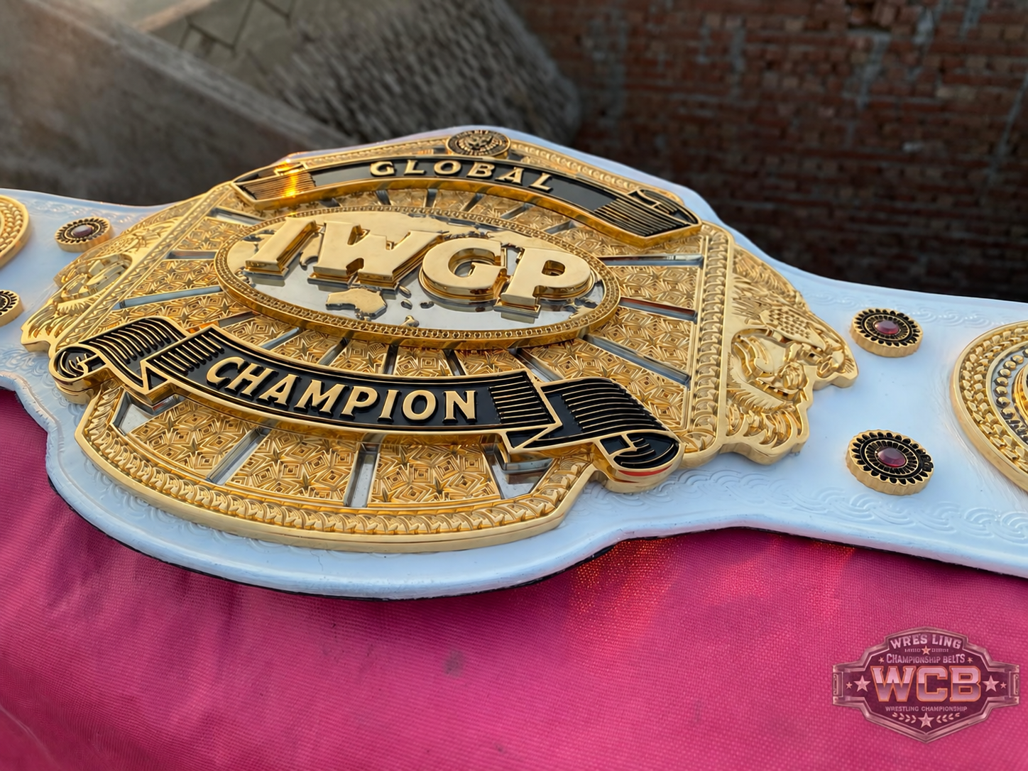 The 24K GOLD Global IWGP Premium CNC Championship Belt Replica