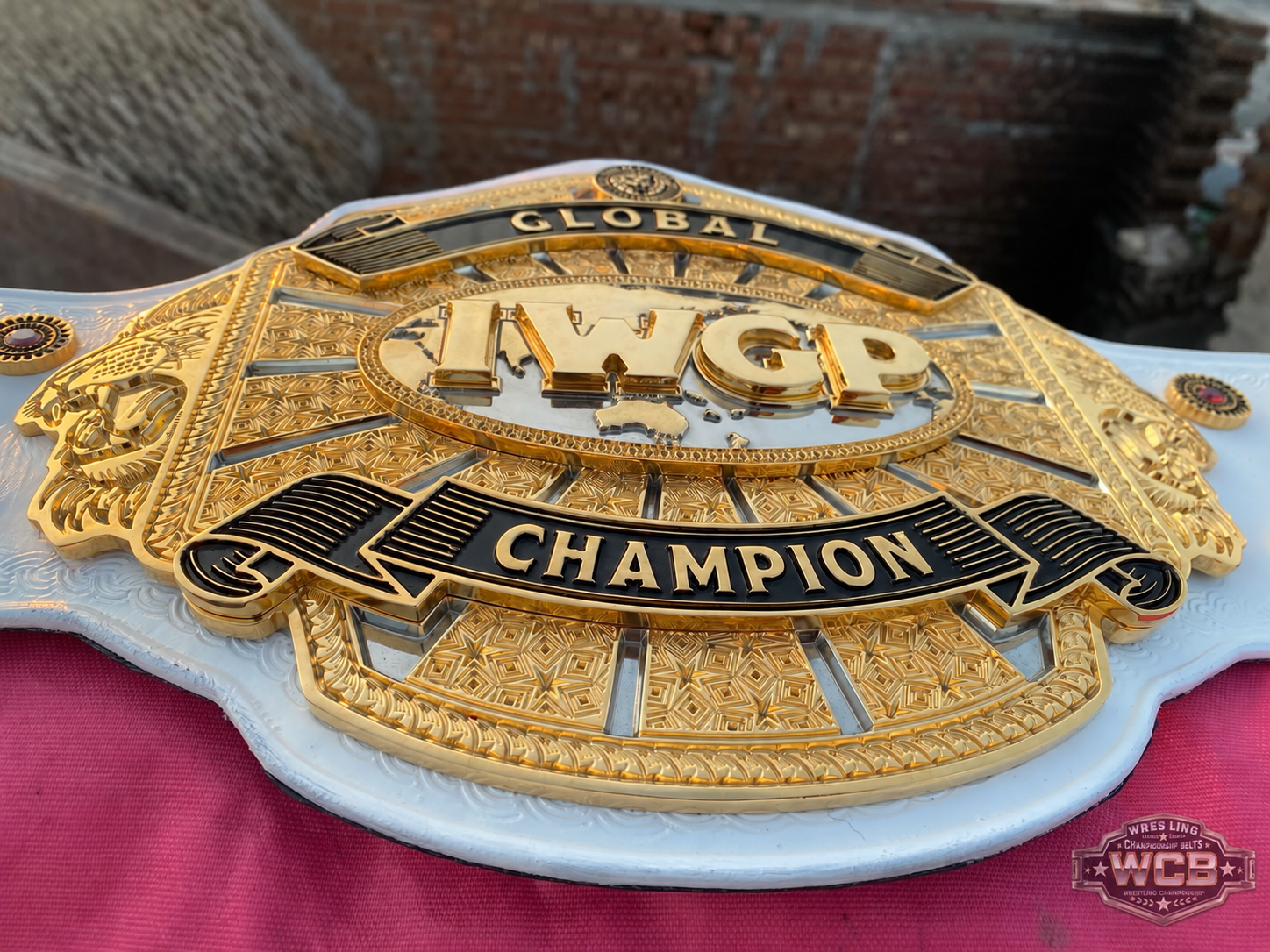 The 24K GOLD Global IWGP Premium CNC Championship Belt Replica