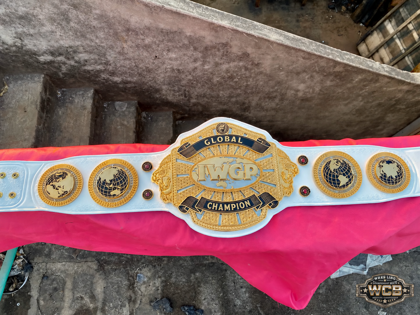 The 24K GOLD Global IWGP Premium CNC Championship Belt Replica