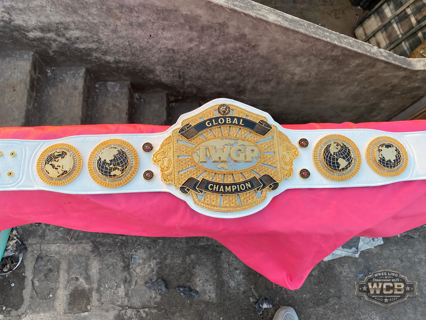 The 24K GOLD Global IWGP Premium CNC Championship Belt Replica