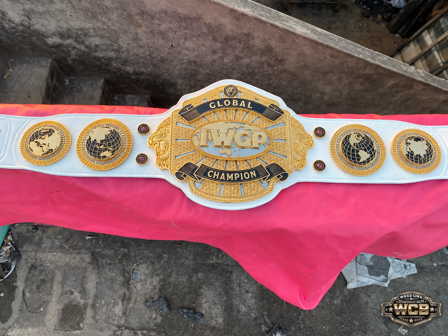 The 24K GOLD Global IWGP Premium CNC Championship Belt Replica