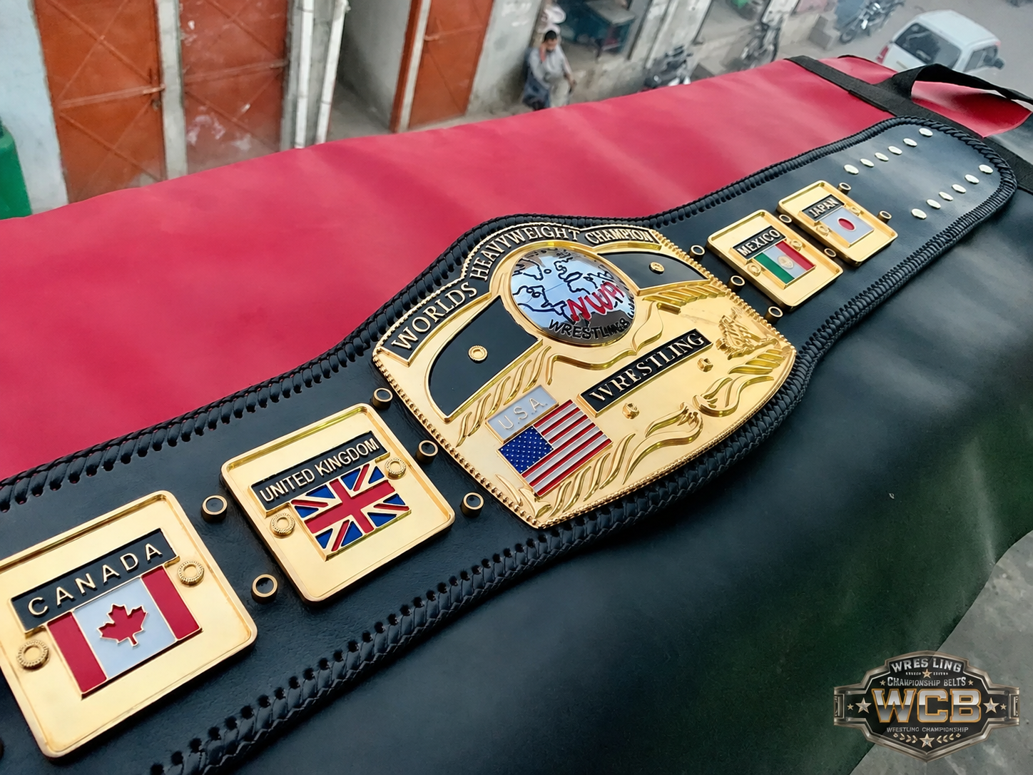24K GOLD NWA Premium Domed Globe CNC  Championship Belt