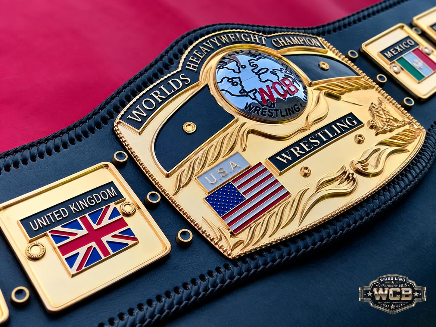 24K GOLD NWA Premium Domed Globe CNC  Championship Belt