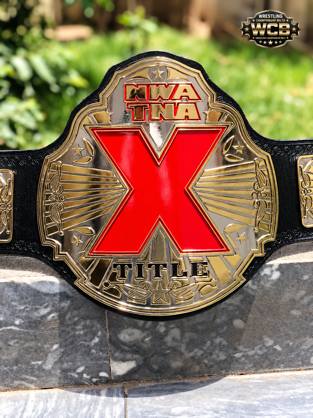 24K Gold NWA TNA X Division CNC Championship Belt