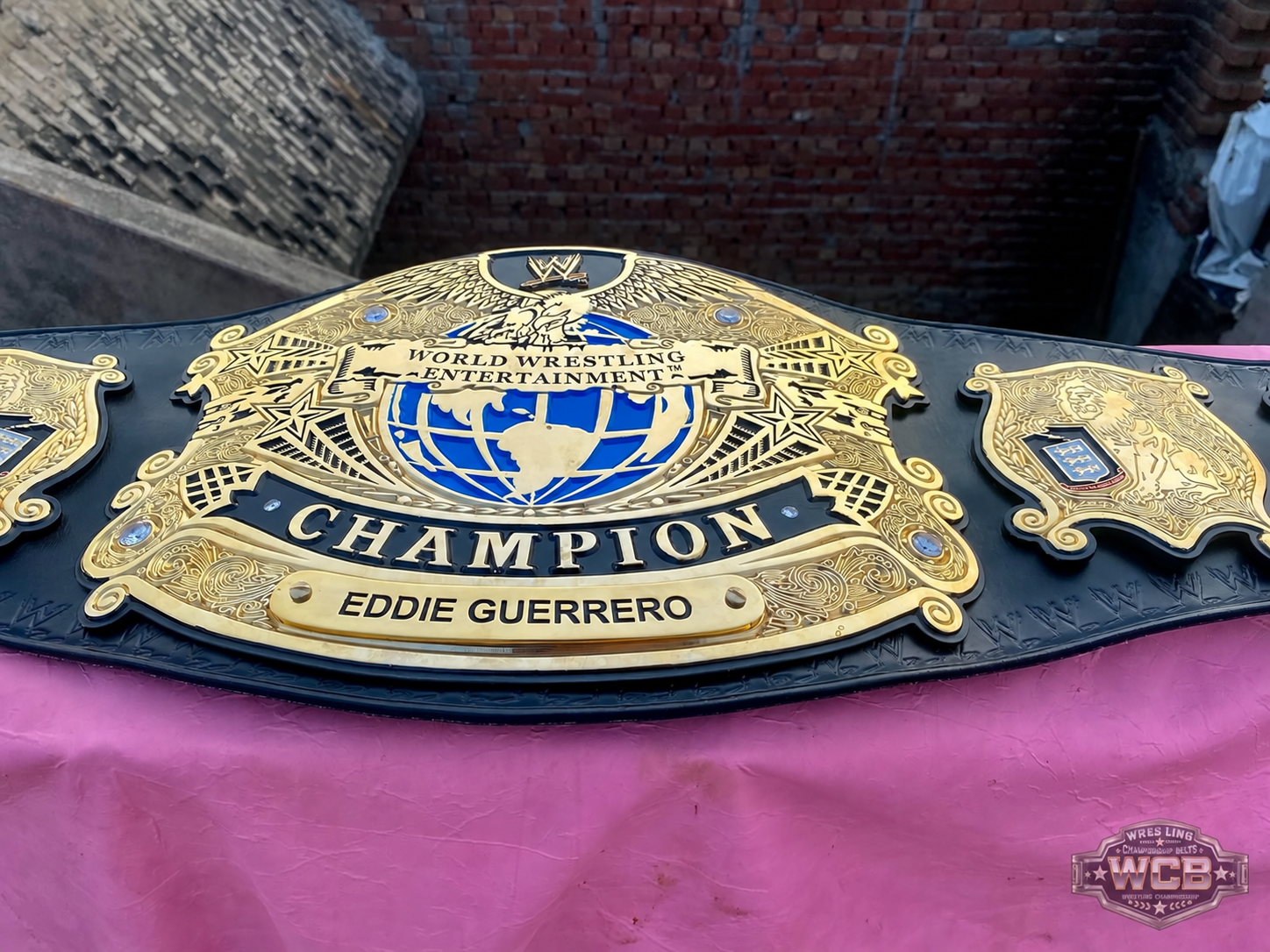 24K GOLD Title Undisputed Championship Belt – Eddie Guerrero Edition CNC Belt