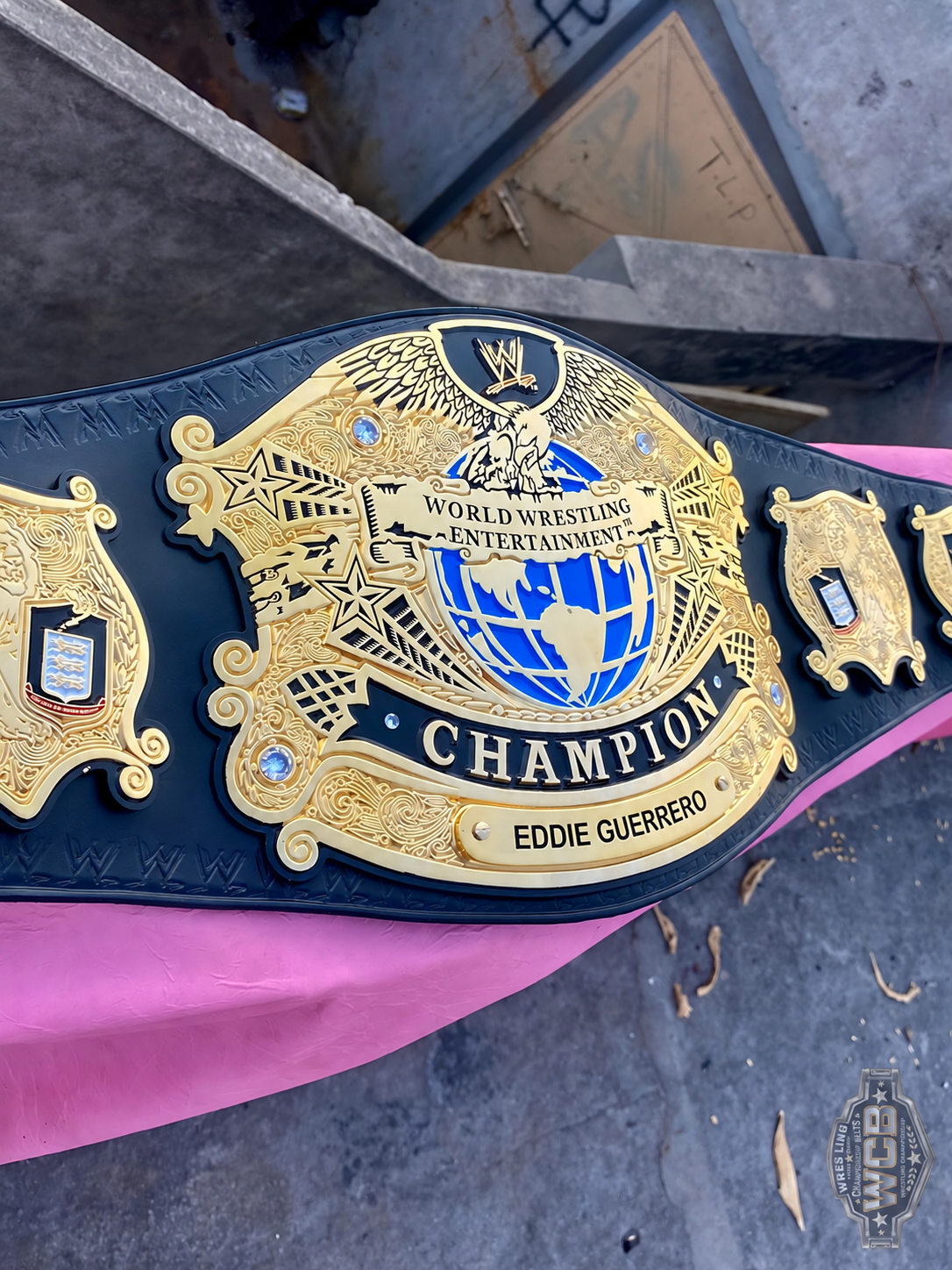 24K GOLD Title Undisputed Championship Belt – Eddie Guerrero Edition CNC Belt
