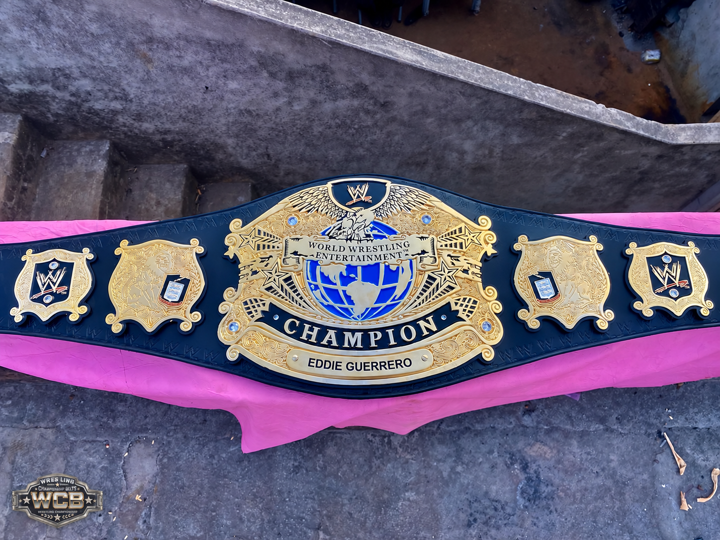 24K GOLD Title Undisputed Championship Belt – Eddie Guerrero Edition CNC Belt