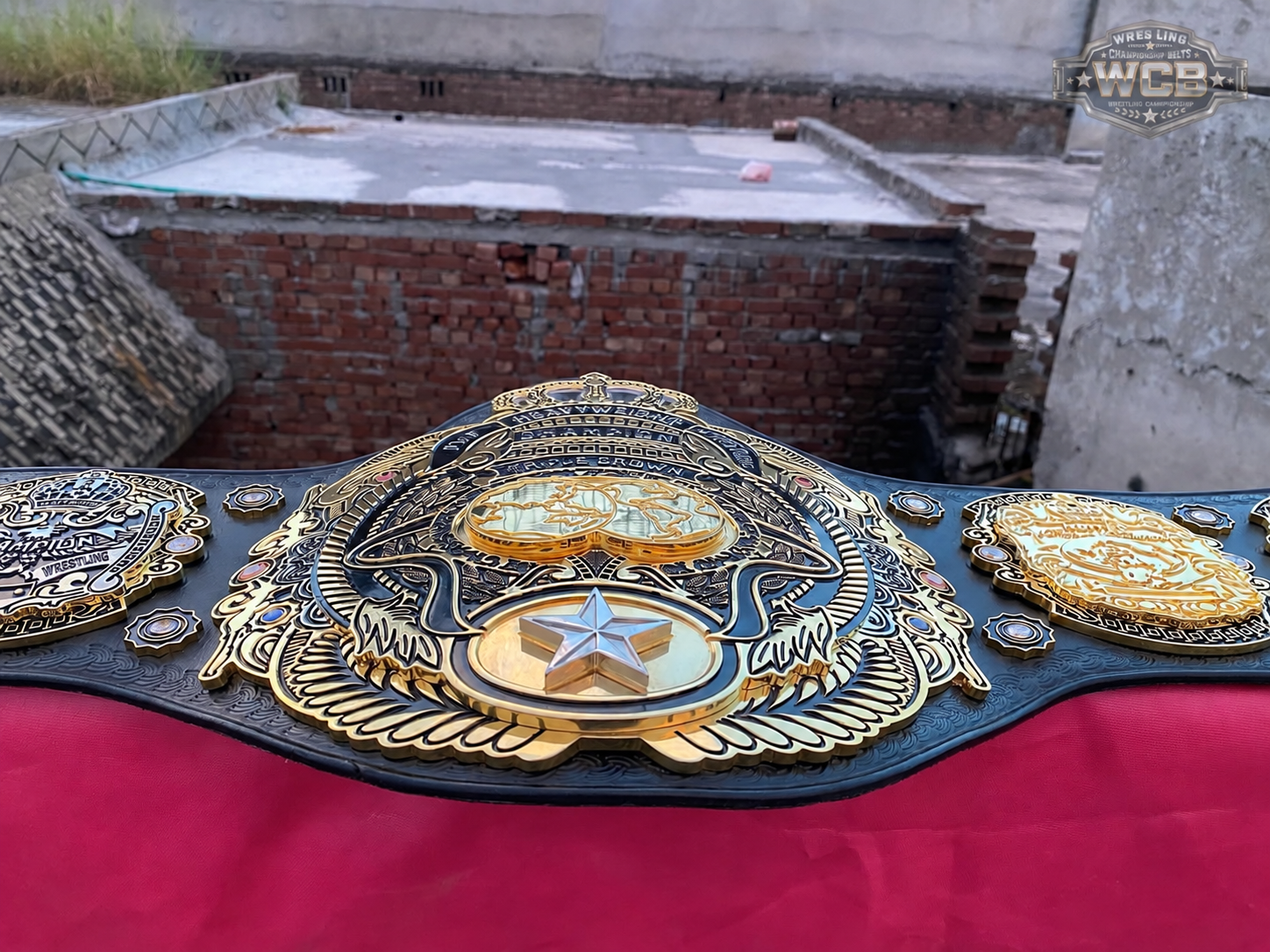 24K GOLD Tripple Crown World Heavyweight Premium CNC Championship Belt