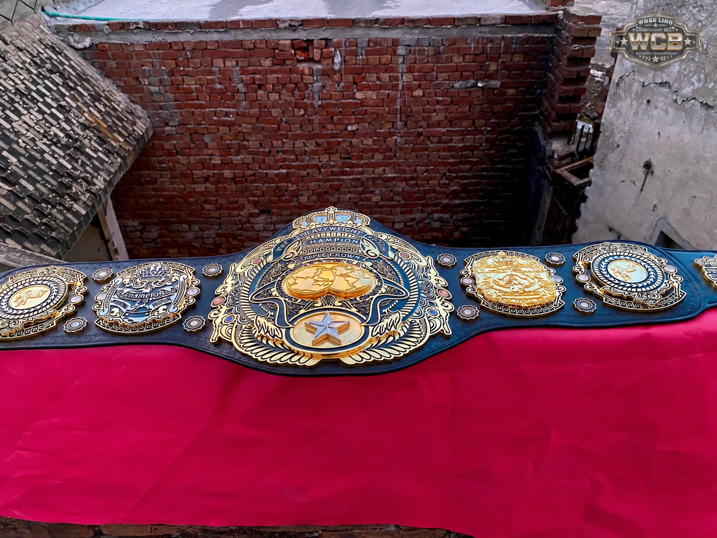 24K GOLD Tripple Crown World Heavyweight Premium CNC Championship Belt