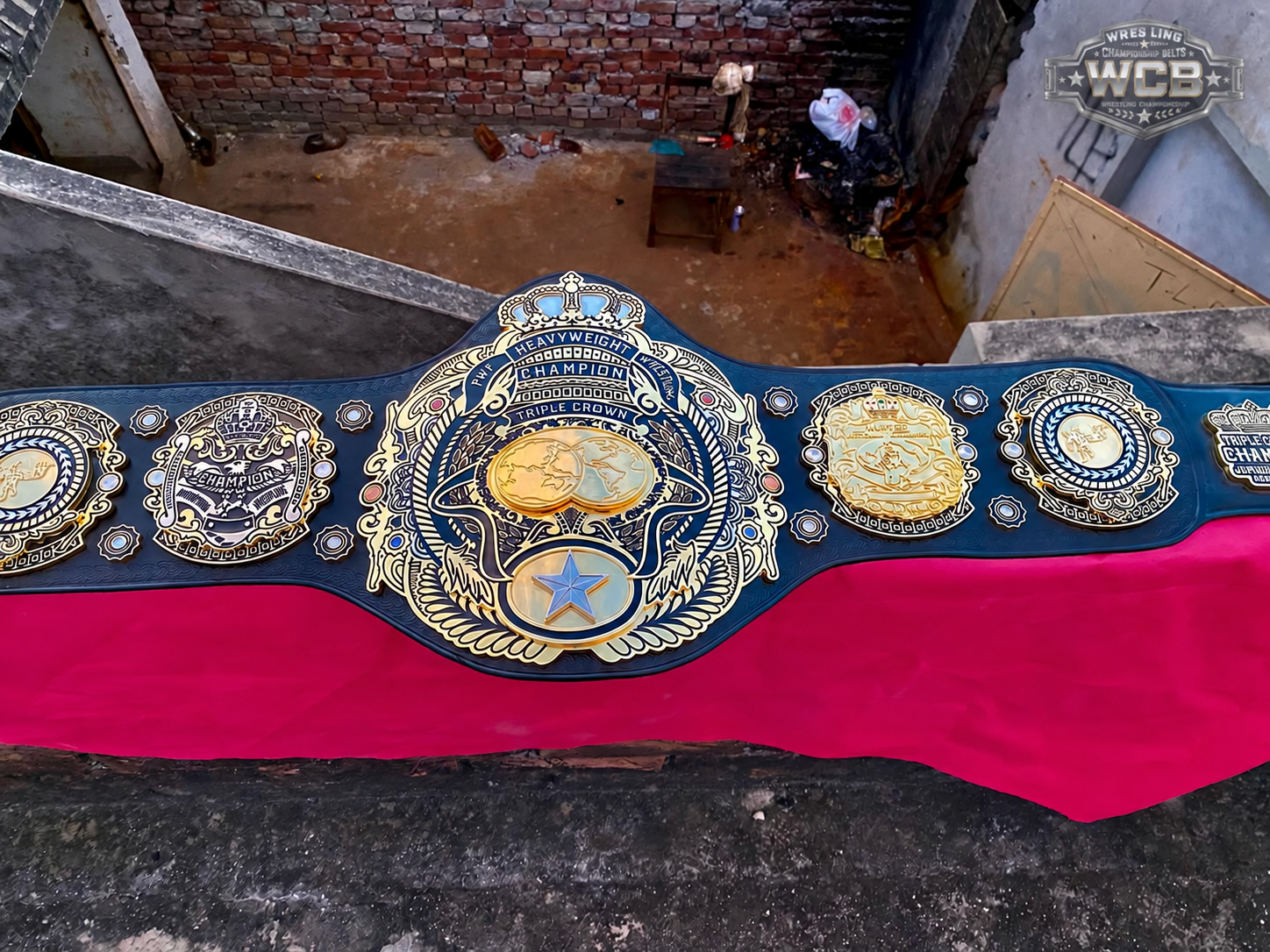 24K GOLD Tripple Crown World Heavyweight Premium CNC Championship Belt