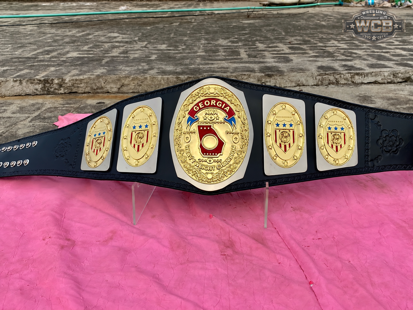 24KGOLD NWA Georgia Heavyweight Championship – Premium CNC Belt