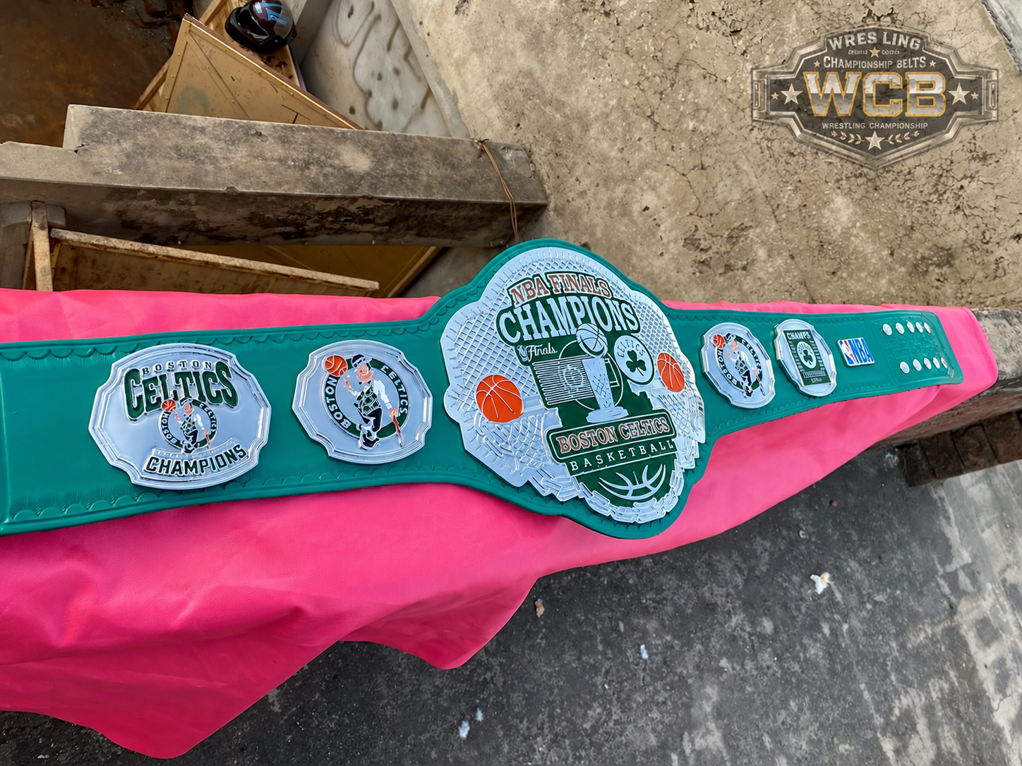 Boston Celtics NBA Finals Champions Basketball Championship Belt – Green & Silver