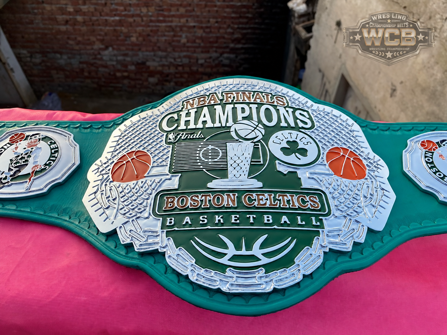 Boston Celtics NBA Finals Champions Basketball Championship Belt – Green & Silver