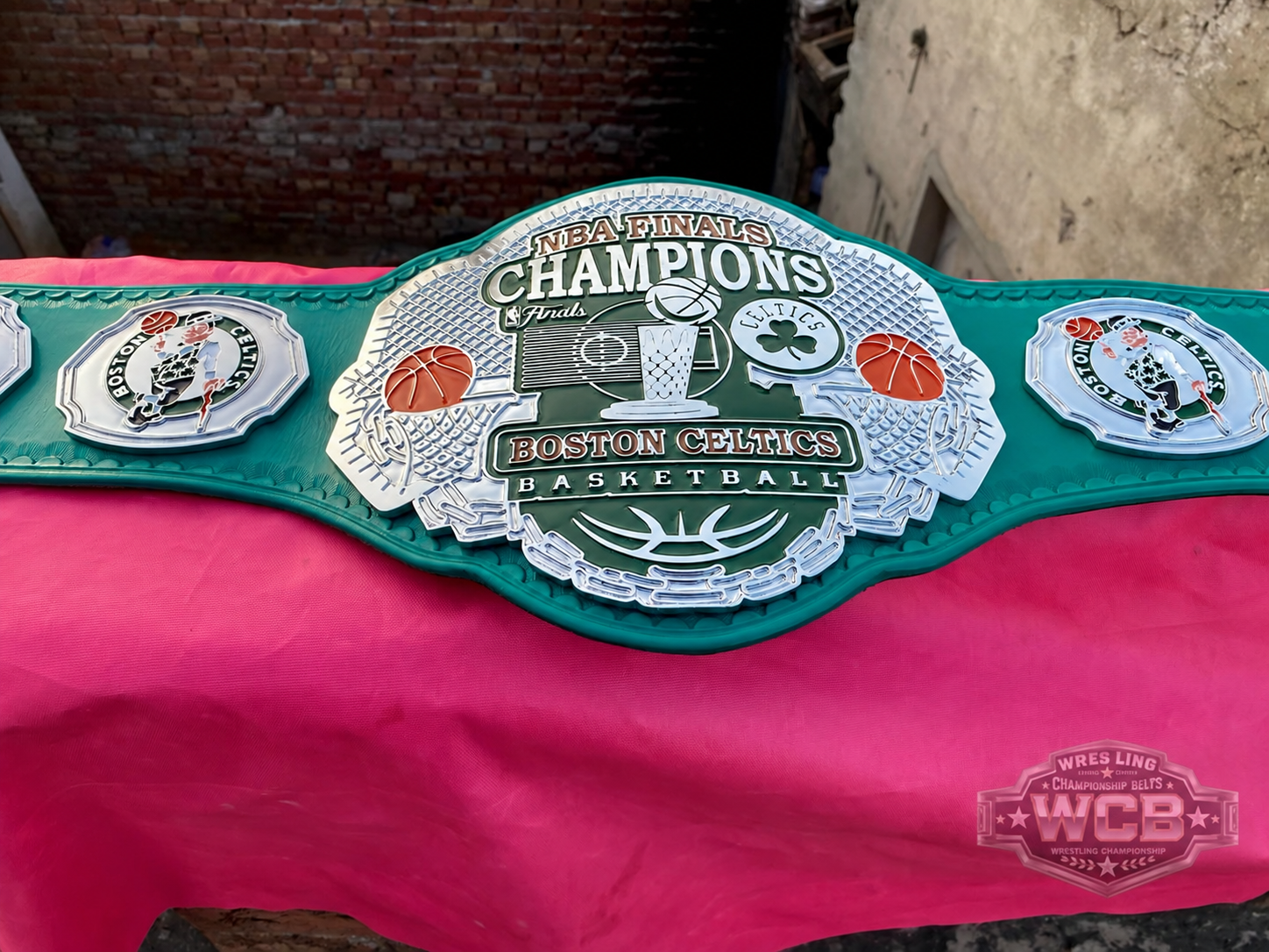 Boston Celtics NBA Finals Champions Basketball Championship Belt – Green & Silver