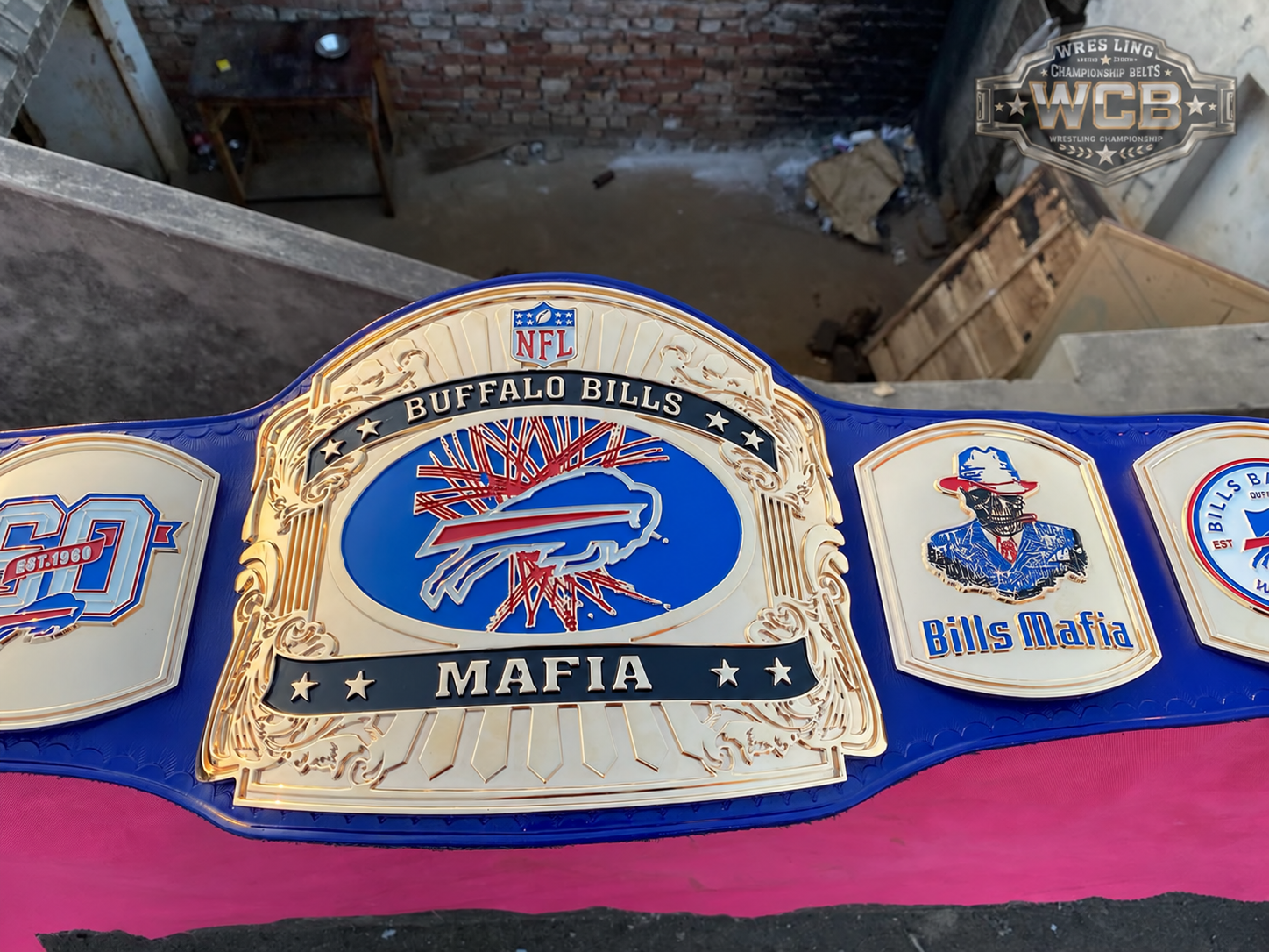 The 24K GOLD NFL Buffalo Bills Mafia Premium CNC Championship Belt Replica