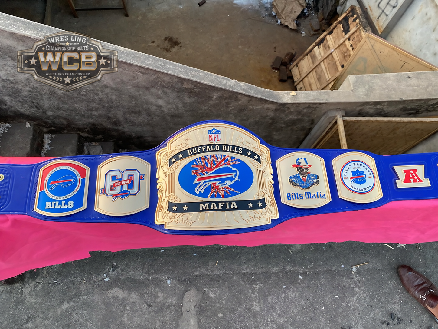 The 24K GOLD NFL Buffalo Bills Mafia Premium CNC Championship Belt Replica