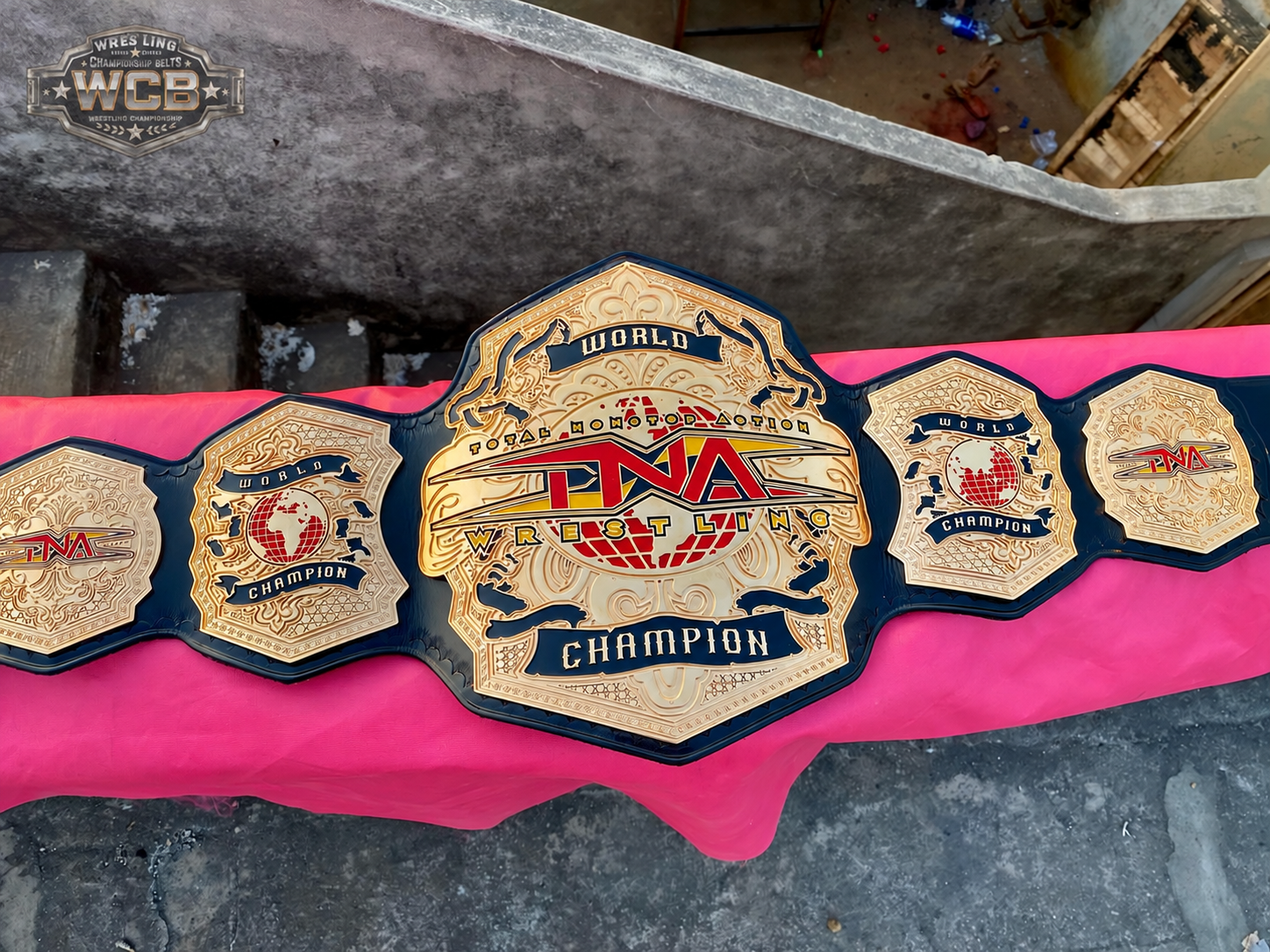 The 24K GOLD TNA World Champion Premium CNC Championship Belt Replica