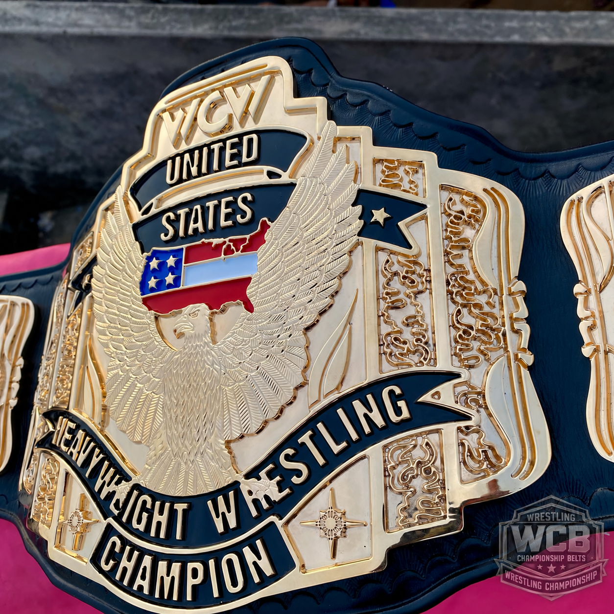 The 24K GOLD WCW United States Premium CNC Championship Belt Replica
