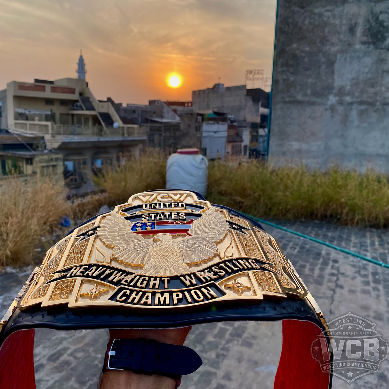 The 24K GOLD WCW United States Premium CNC Championship Belt Replica