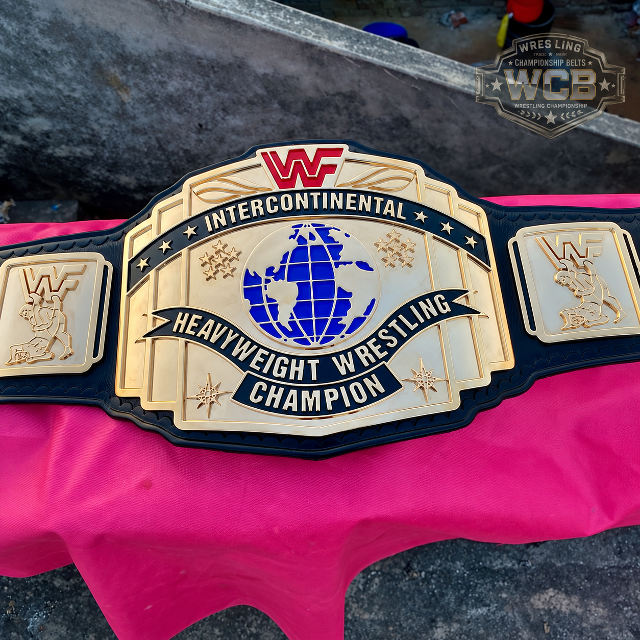 The 24K GOLD WWF Intercontinental World Premium CNC Championship Belt Replica