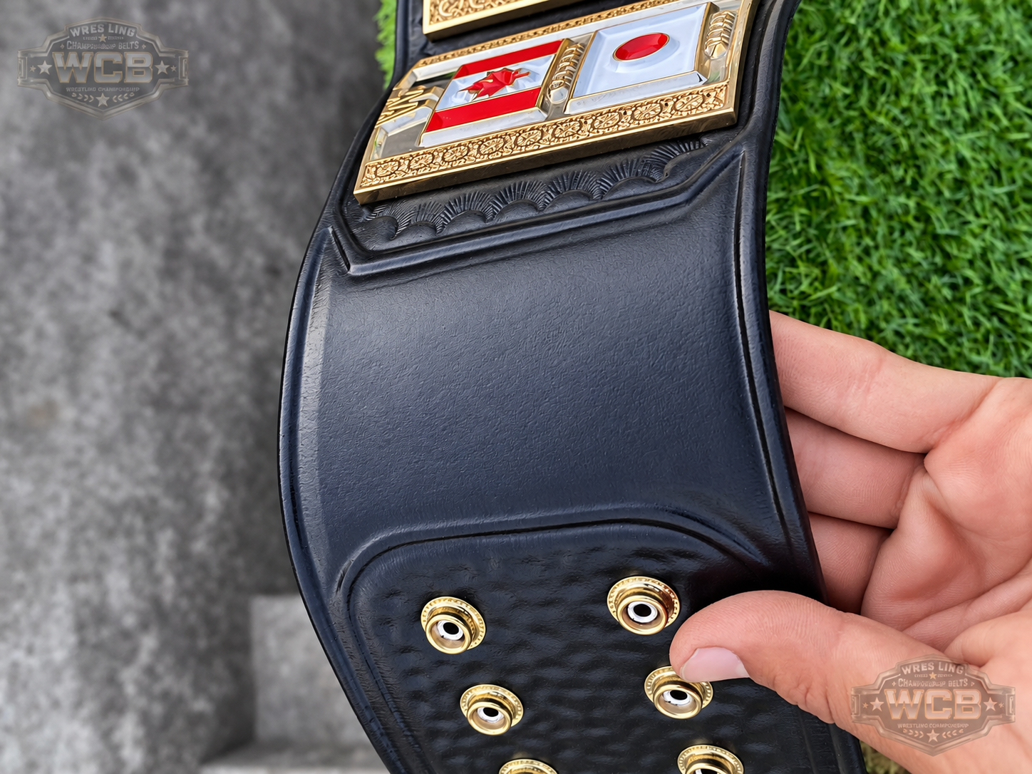 WWF World Heavyweight Wrestling Champion Belt – Black & Gold