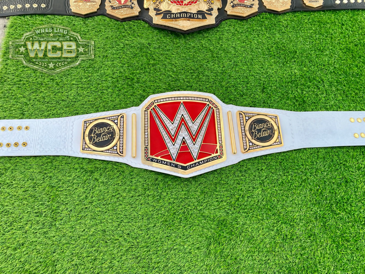Bianca Belair WWE Women’s Champion Belt – White, Red & Gold