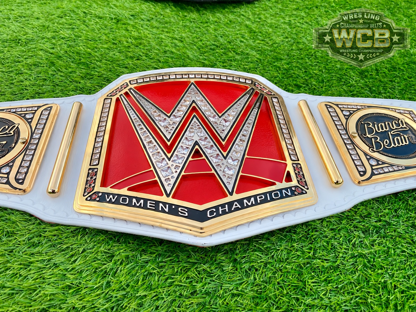 Bianca Belair WWE Women’s Champion Belt – White, Red & Gold