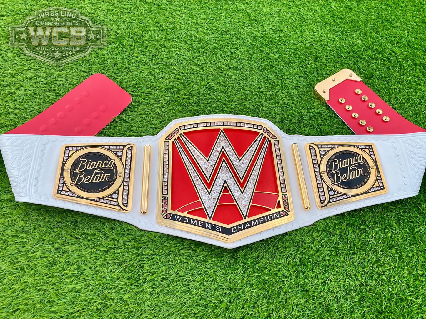 Bianca Belair WWE Women’s Champion Belt – White, Red & Gold