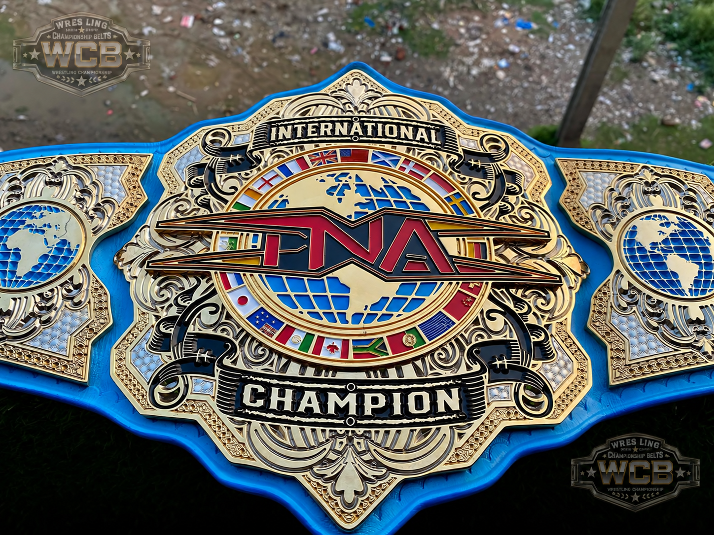 WWE World Champion Custom Belt – Black & Gold Thumos Life Edition