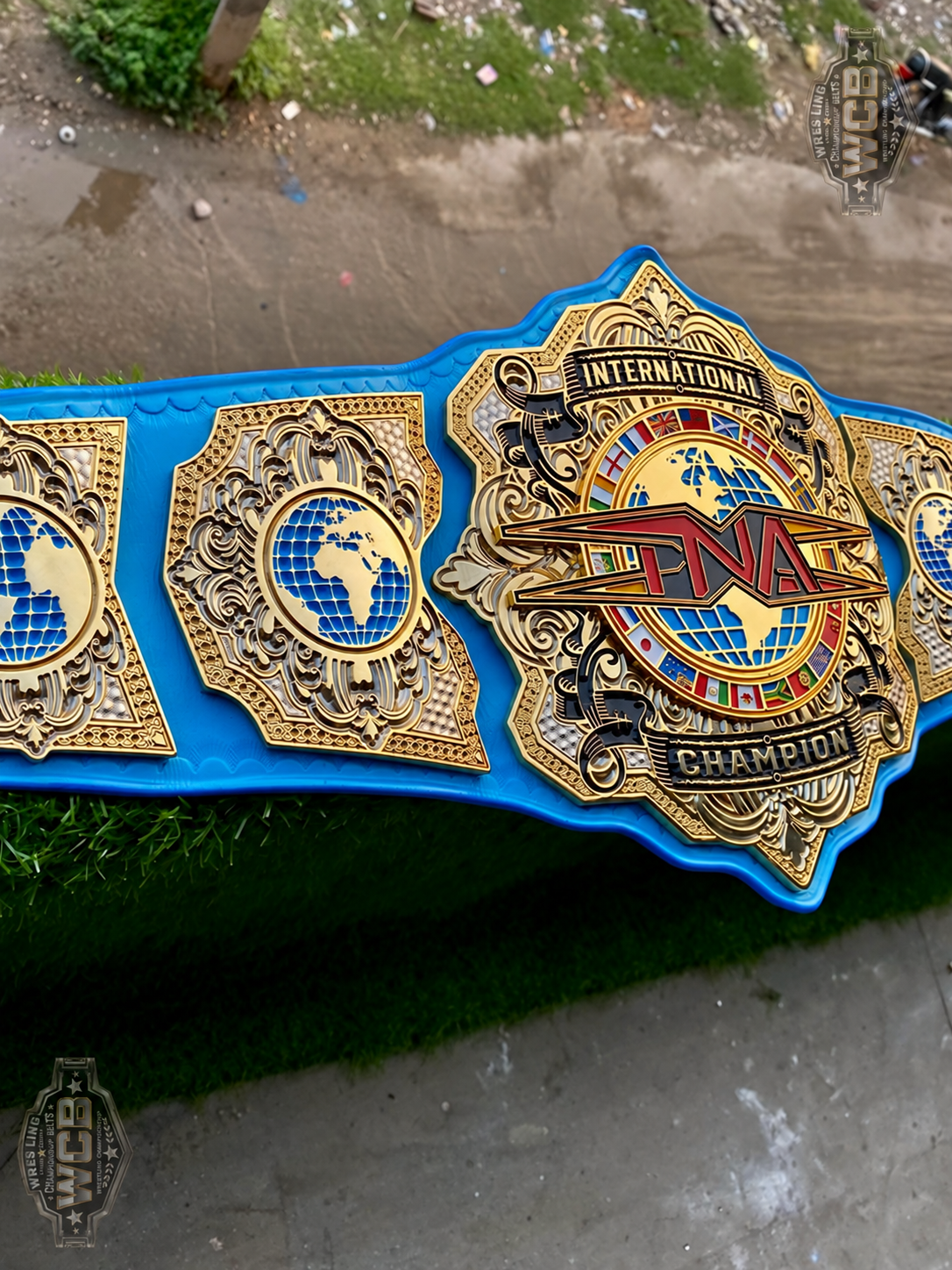 WWE World Champion Custom Belt – Black & Gold Thumos Life Edition