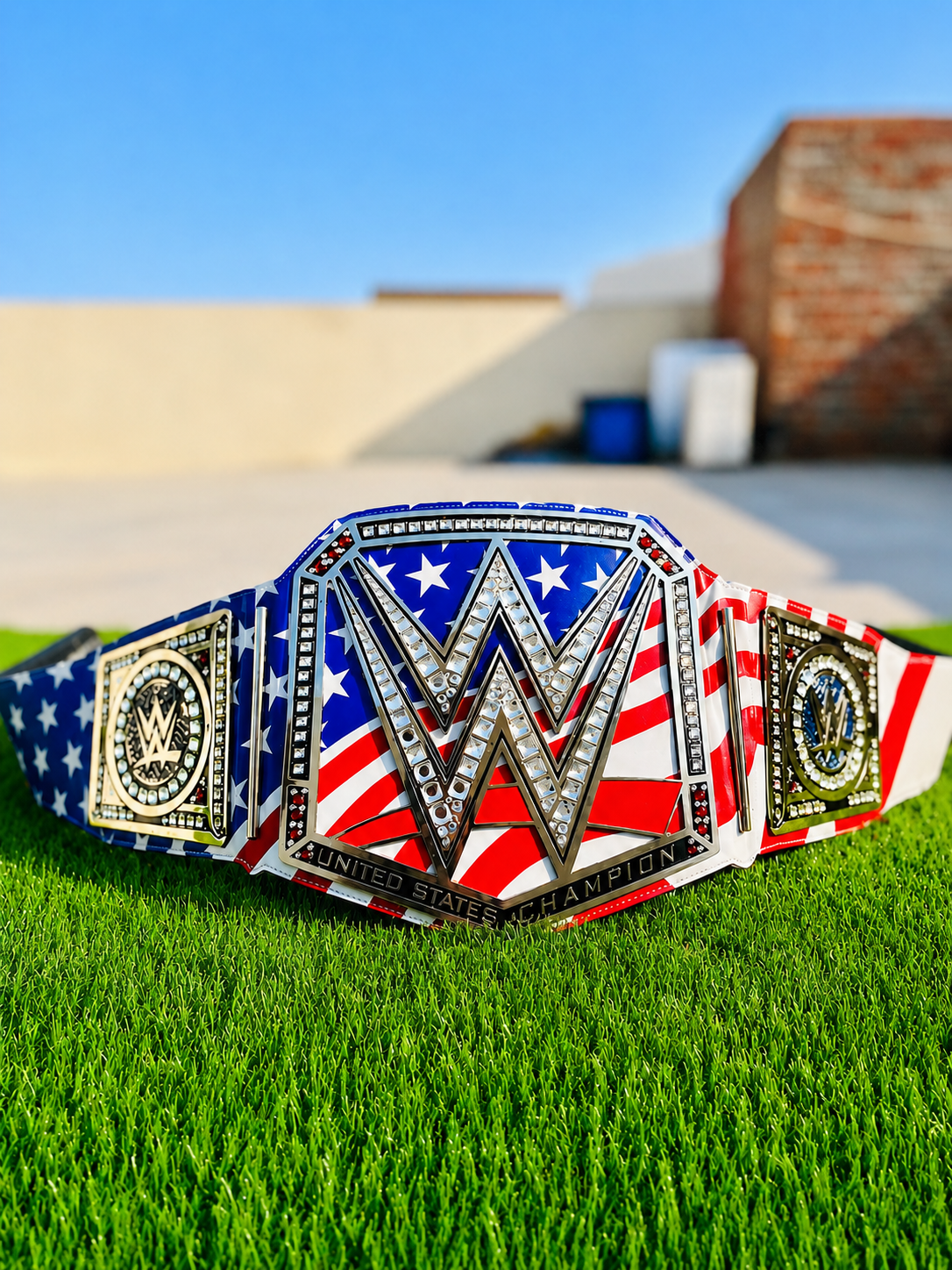 United States Flag World Championship Replica Title Belt