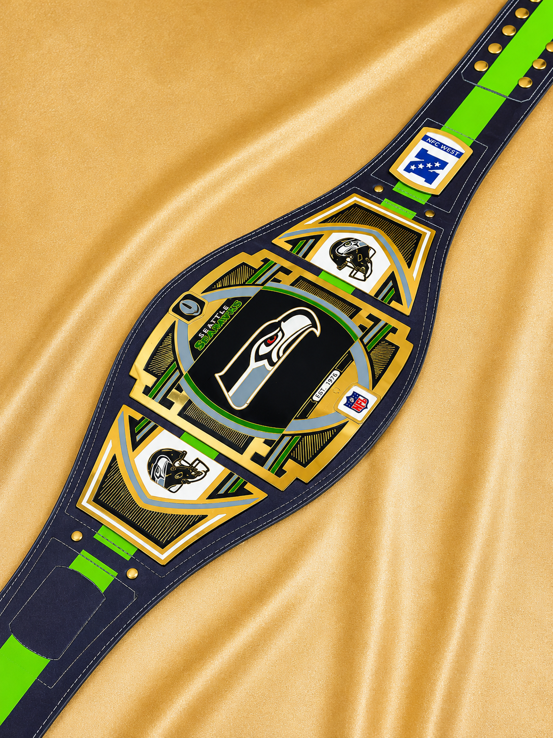 Seattle Seahawks Legacy Replica Wrestling Title Belt