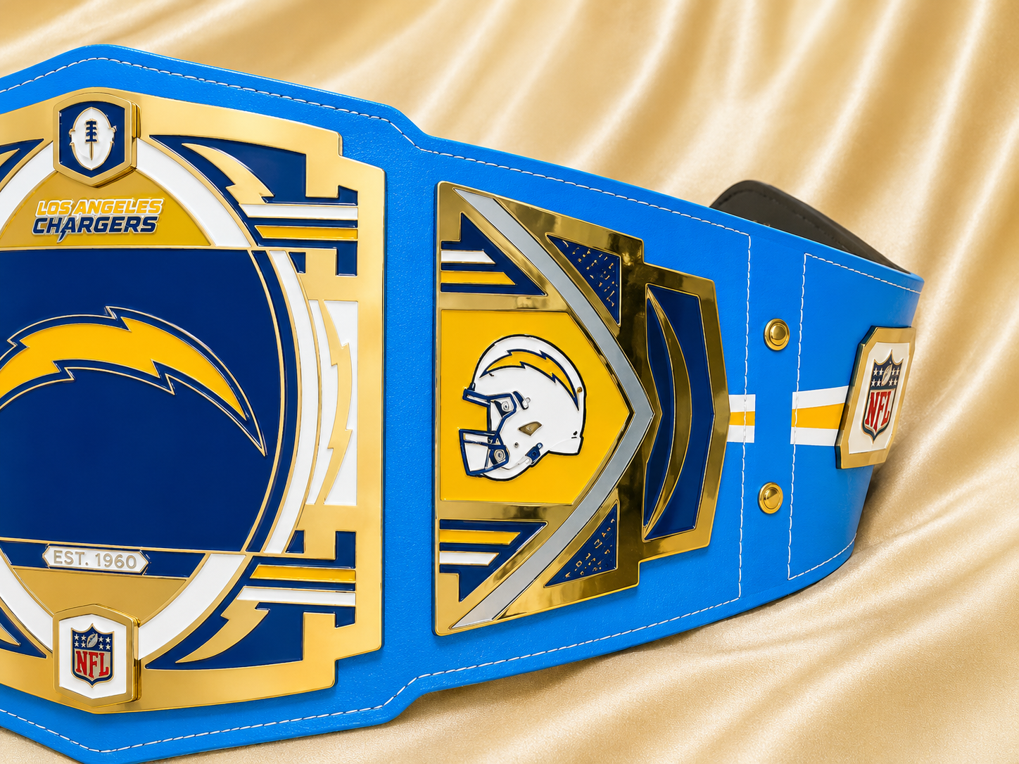 Los Angeles Chargers Legacy Replica Wrestling Title Belt